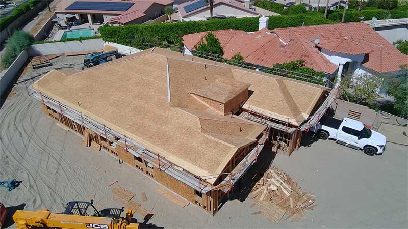 2027 St. Jude dreamhome aerial roof.