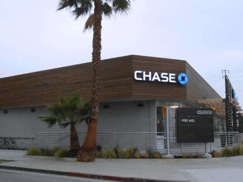 Chase bank building.