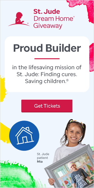 St Jude Dream Home Giveaway- Proud Builder. Tap to get tickets.